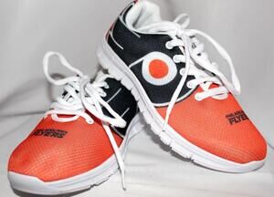 Philadelphia Flyers Shoes Mens 5 Womens 7 Orange Black NHL Hockey Sneakers